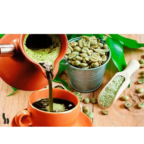 دانه های قهوه سبز برای تهیه قهوه